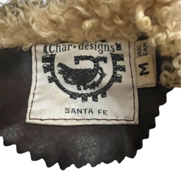 Vintage Leather Char Designs Santa Fe Vest SZ M - Picture 4 of 5